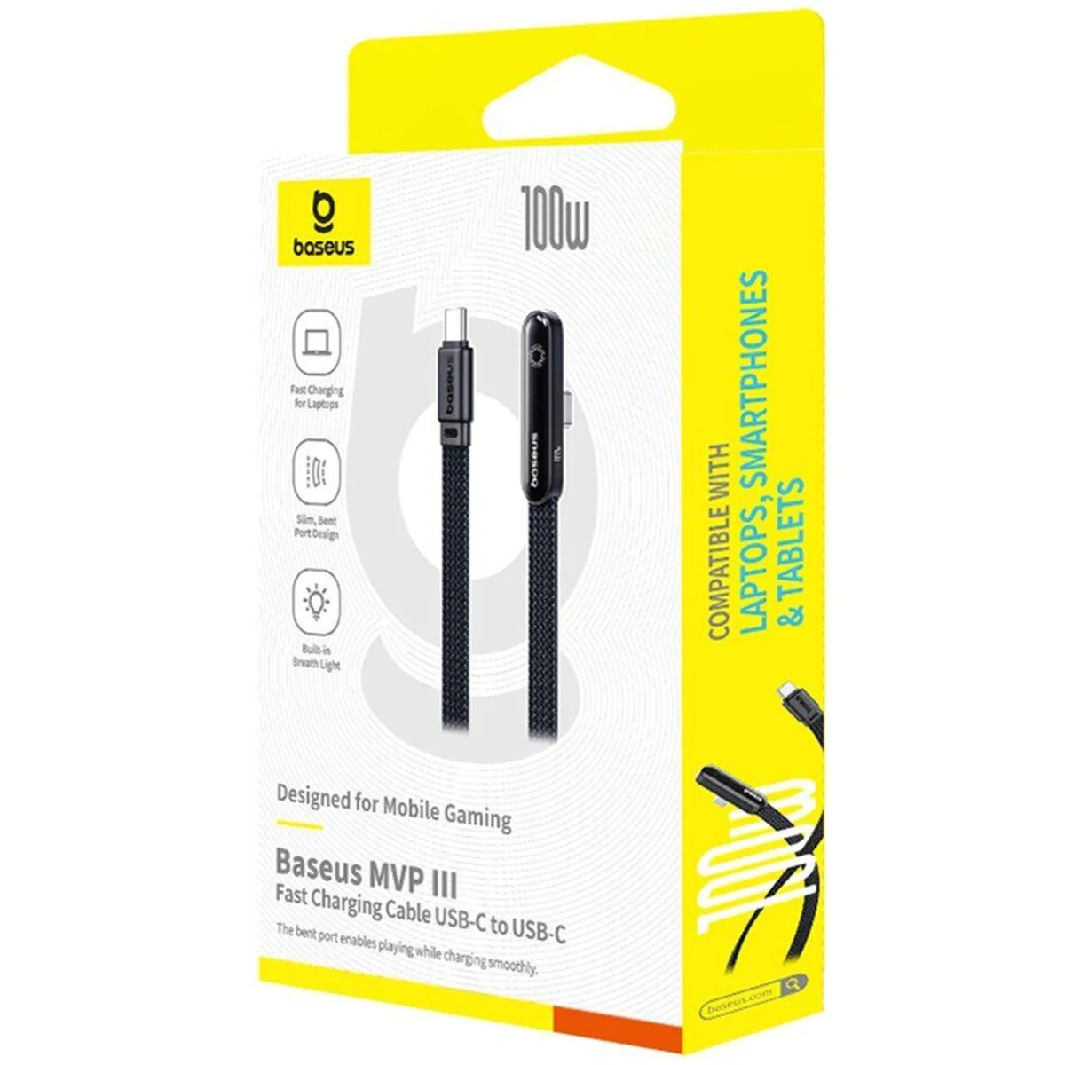 Дата кабель Baseus MVP 3 Type-C to Type-C 100W (1m) (P10382500121) Cosmic Black