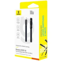 Дата кабель Baseus MVP 3 Type-C to Type-C 100W (1m) (P10382500121) Cosmic Black