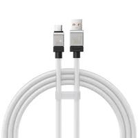 Дата кабель Baseus CoolPlay Series USB to Type-C 100W (1m) (CAKW00060) White