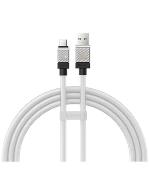 Дата кабель Baseus CoolPlay Series USB to Type-C 100W (1m) (CAKW00060) White
