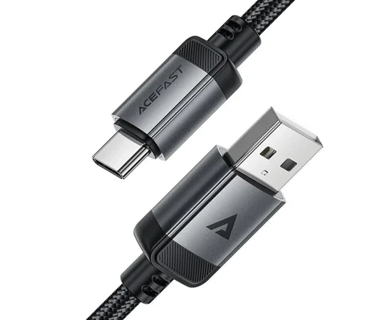Дата кабель Acefast C20-04 USB to Type-C 3A (1.2m) Black