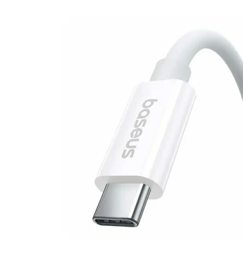 Дата кабель Baseus Superior 2 USB4 Full-Function Type-C to Type-C 240W (1.8m) (P10365200211-05) Moon White