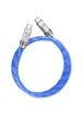 Дата кабель Hoco U113 Solid 100W Type-C to Type-C (1m) Blue