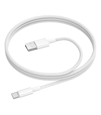 Дата кабель Borofone BX117 Source USB to Type-C 3A (1m) White
