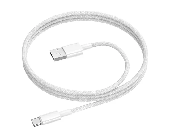 Дата кабель Borofone BX117 Source USB to Type-C 3A (1m) White