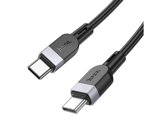 Дата кабель Hoco X109 Energy silicone Type-C to Type-C 60W (1m) Black