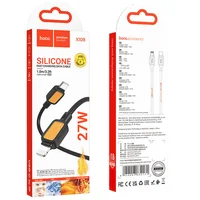 Дата кабель Hoco X108 Benefit 27W Type-C to Lightning (1m) Black