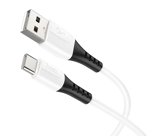 Дата кабель Hoco X82 Silicone USB to Type-C (1m) White