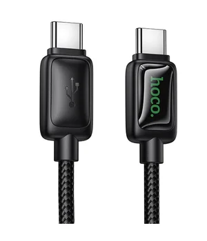 Дата кабель Hoco U146 Mundo Type-C to Type-C 60W (1.2m) Black