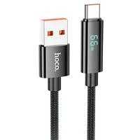 Дата кабель Hoco U125 Benefit 5A USB to Type-C (1.2m) Black