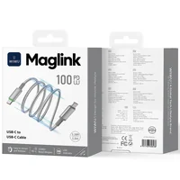 Дата кабель WIWU C084 Maglink Type-C to Type-C 100W (1m) Grey