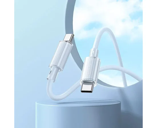 Дата кабель Borofone BX112 Lemon Type-C to Type-C 60W (1m) Blue