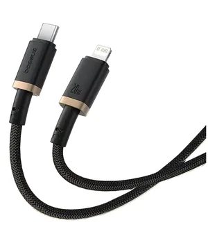 Дата кабель Baseus Dura Series Fast Charging Type-C to Lightning 20W (2m) (CB000123) Gold / Black
