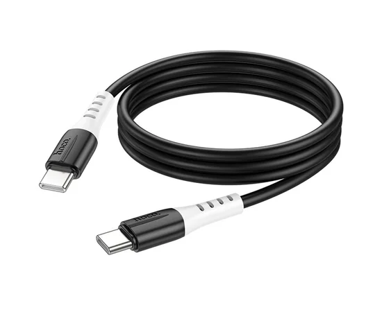 Дата кабель Hoco X82 Silicone Type-C to Type-C 60W (1m) Black
