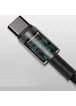 Дата кабель Baseus Tungsten Gold Type-C to Type-C Cable 100W (1m) (CATWJ-01) Черный