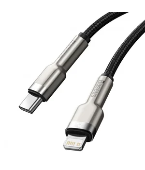 Дата кабель Baseus Cafule Series Metal Type-C to Lightning PD 20W (0.25m) (CATLJK-0) Black