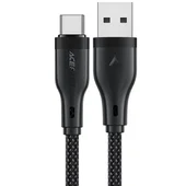 Дата кабель Acefast C8-04 USB to Type-C 3A (1.2m) Black