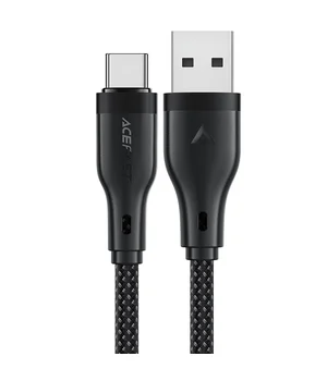 Дата кабель Acefast C8-04 USB to Type-C 3A (1.2m) Black