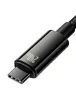 Дата кабель Baseus Tungsten Gold Type-C to Type-C Cable 240W (1m) (CAWJ04000) Black