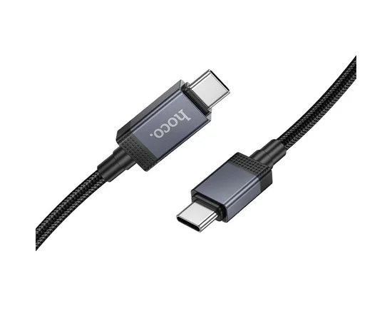 Дата кабель Hoco X118 Generous with display Type-C to Type-C 60W (1m) Black