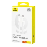 Дата кабель Baseus Superior 2 USB4 Full-Function Type-C to Type-C 240W (1.8m) (P10365200211-05) Moon White