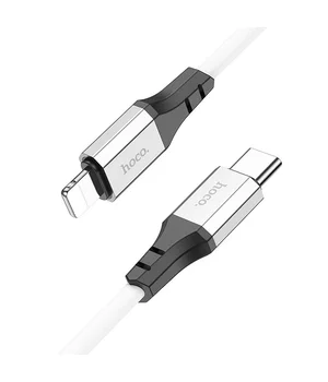 Дата кабель Hoco X86 Spear Type-C to Lightning 20W (1m) White