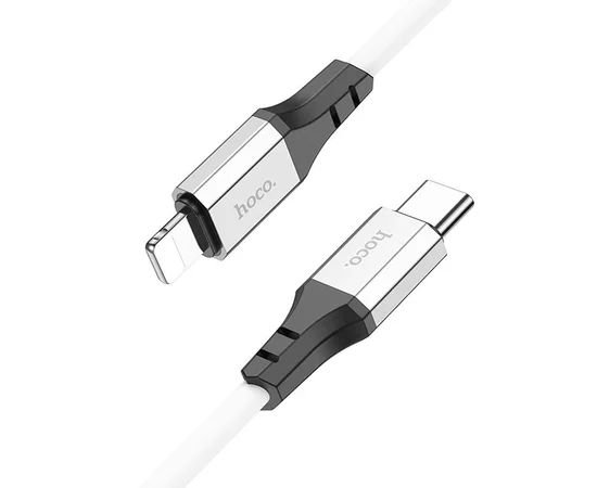 Дата кабель Hoco X86 Spear Type-C to Lightning 20W (1m) White