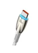 Дата кабель Baseus Glimmer Series Fast Charging Data Cable USB to Type-C 100W 1m (CADH00040) White