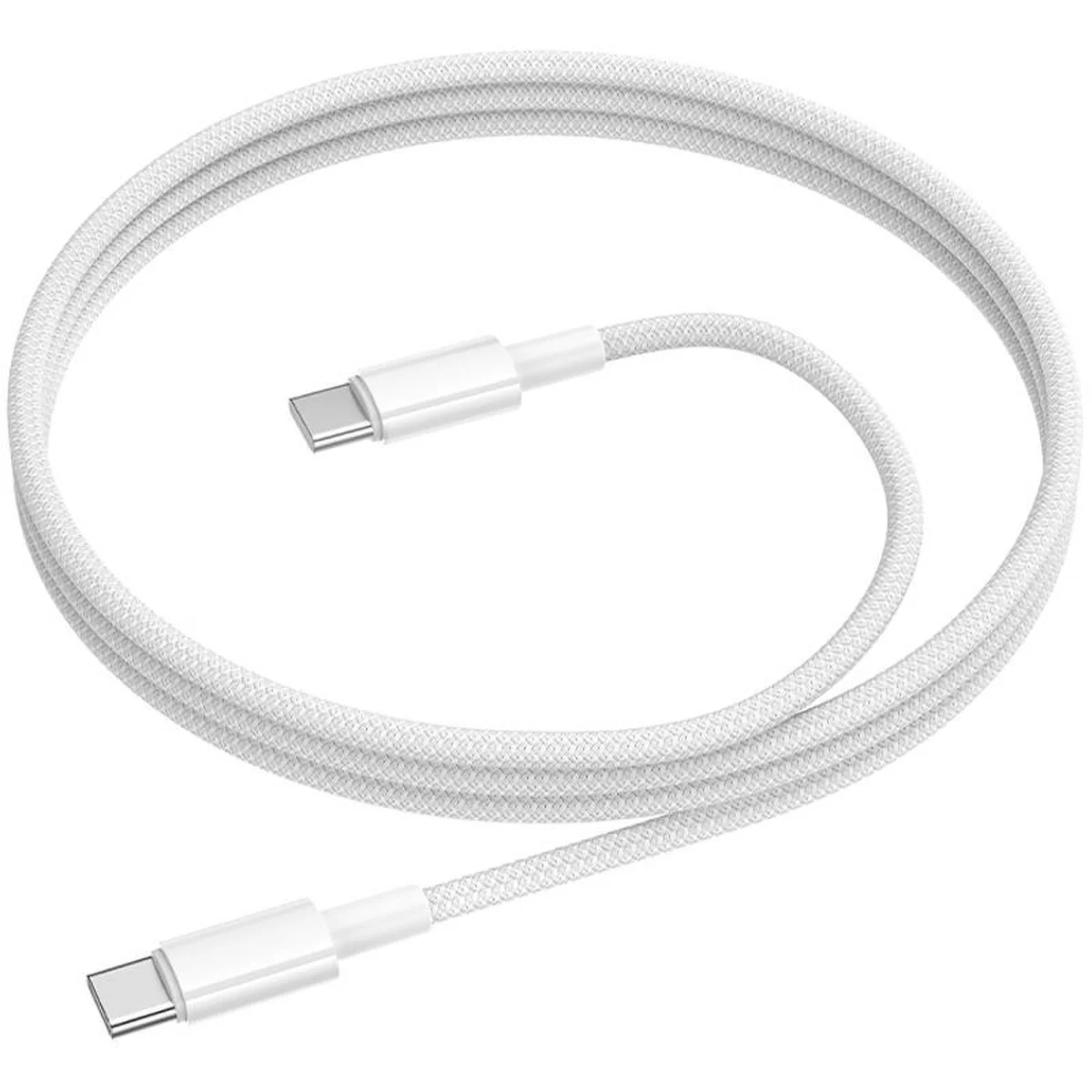 Дата кабель Borofone BX117 Source Type-C to Type-C 60W (1m) White