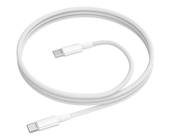 Дата кабель Borofone BX117 Source Type-C to Type-C 60W (1m) White