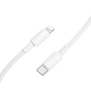 Дата кабель Borofone BX117 Source Type-C to Lightning 27W (1m) White