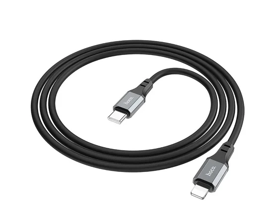 Дата кабель Hoco X86 Spear Type-C to Lightning 20W (1m) Black