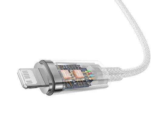 Дата кабель Baseus Explorer Type-C to Lightning 20W with Smart Temperature Control (1m) (CATS01020) White