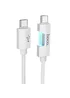Дата кабель Hoco U123 Regent colorful 60W Type-C to Type-C (1.2m) Gray