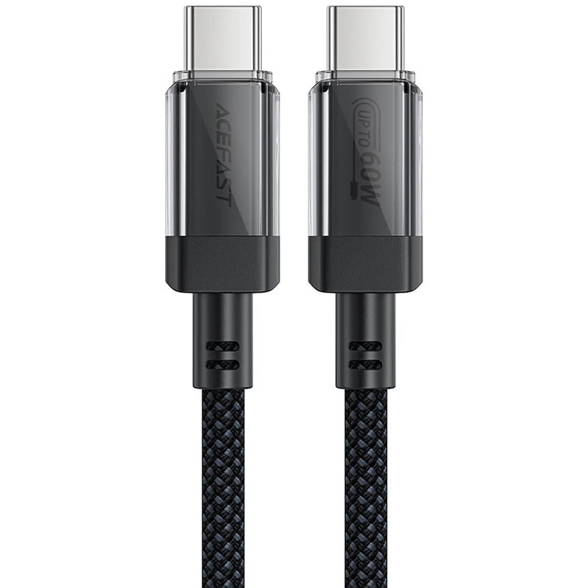 Дата кабель Acefast C12-03 Type-C to Type-C 60W (1.2m) Black