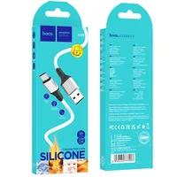 Дата кабель Hoco X86 Spear USB для Type-C (1m) White