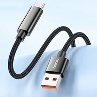 Дата кабель Hoco U125 Benefit 5A USB to Type-C (1.2m) Black