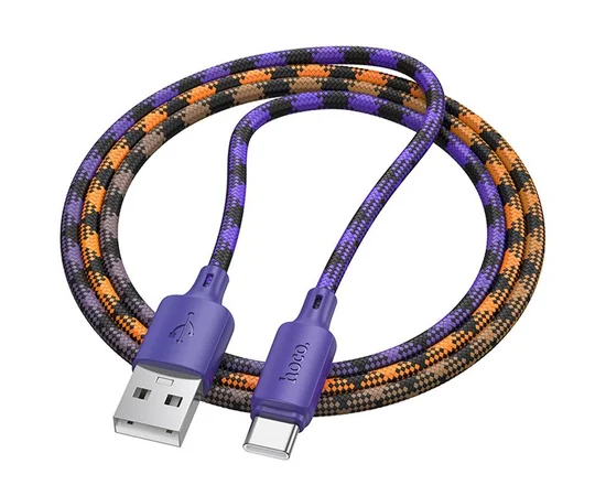 Дата кабель Hoco X116 Meridian USB to Type-C 3A (1m) Gradient Purple Mix