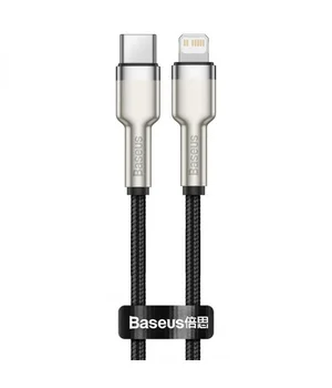 Дата кабель Baseus Cafule Series Metal Type-C to Lightning PD 20W (0.25m) (CATLJK-0) Black