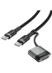 Дата кабель Acefast C22-05 2in1 Type-C to Type-C 240W/MAG3 140W (1.2m) Black