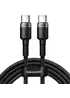 Дата кабель Baseus Cafule Type-C to Type-C PD2.0 100W (2m) (CATKLF-AL) Gray / Black