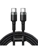Дата кабель Baseus Cafule Type-C to Type-C PD2.0 100W (2m) (CATKLF-AL) Gray / Black