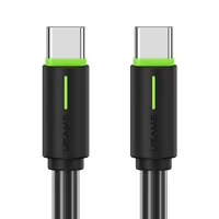 Дата кабель Usams US-SJ734 Bicolor Charging YR Ser. Type-C to Type-C 60W (1m) Black