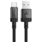 Дата кабель Acefast C12-04 USB to Type-C 3A (1.2m) Black