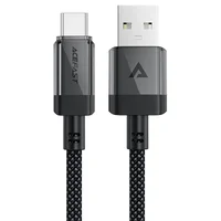 Дата кабель Acefast C12-04 USB to Type-C 3A (1.2m) Black