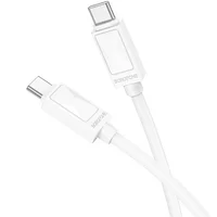 Дата кабель Borofone BX109 Type-C to Type-C 60W (1m) White