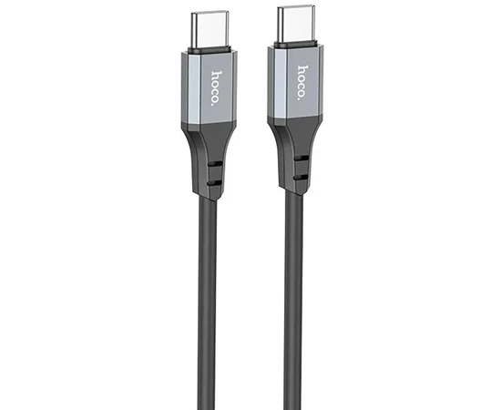 Дата кабель Hoco X86 Spear Type-C to Type-C 60W (1m) Black