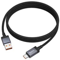 Дата кабель Hoco X118 Generic with display USB to Type-C 5A (1m) Black