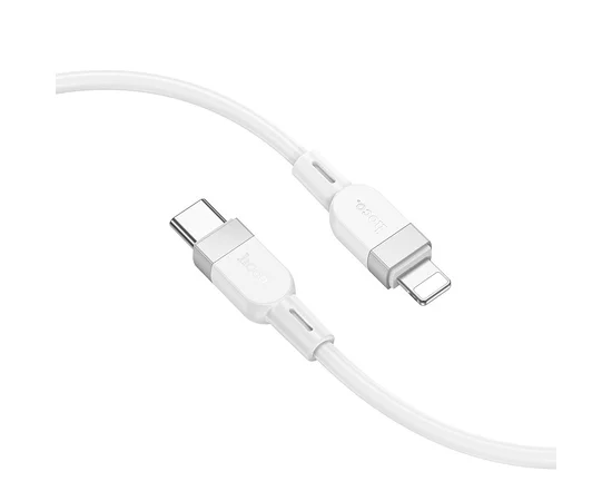 Дата кабель Hoco X109 Energy silicone Type-C to Lightning (1m) White