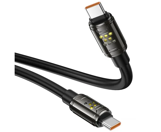 Дата кабель Hoco U143 Joy Type-C to Type-C 240W (1.2m) Black